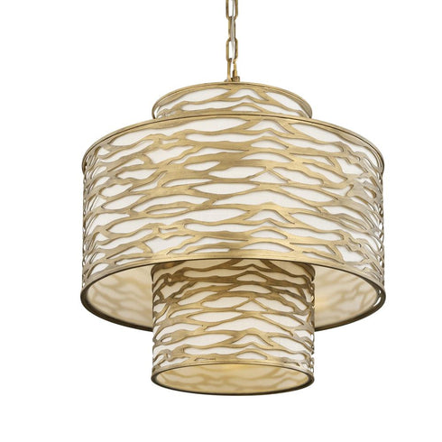Varaluz Kato 4 Light 3 Tier Pendant Havana Gold Model: 348P04HG