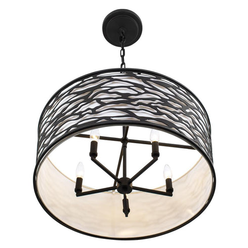 Varaluz Kato 5 Light Convertible Semi Flus Pendant Model: 348S05CB