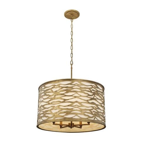 Varaluz Kato 5 Light Pendant Havana Gold Model: 348P05HG