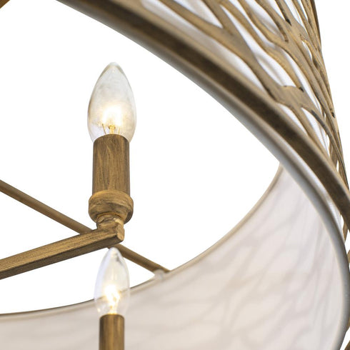 Varaluz Kato 6 Light Convertible Semi Flus Pendant Model: 348S06HG