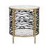 Varaluz Kato End Table Havana Gol Carbon Model: 348TE18HGCB