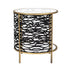 Varaluz Kato End Table Havana Gol Carbon Model: 348TE18HGCB