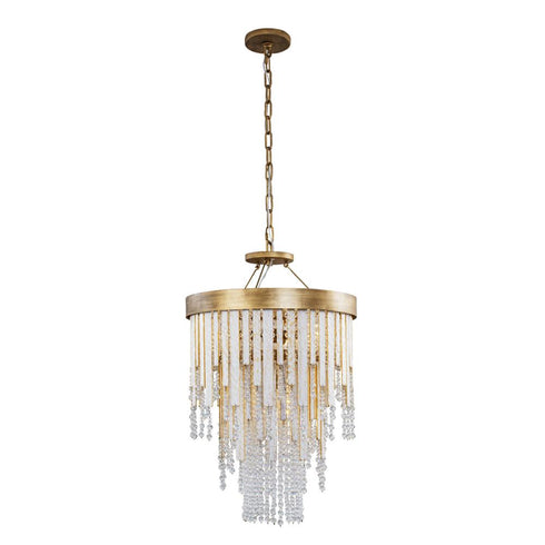 Varaluz Lafayette 4 Light Chandelier Havana Gold Model: 359C04HG