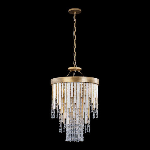 Varaluz Lafayette 4 Light Chandelier Havana Gold Model: 359C04HG