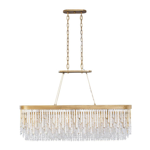 Varaluz Lafayette 6 Light Linear Pendant Havana Model: 359N06HG