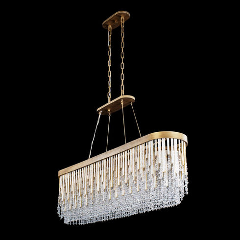 Varaluz Lafayette 6 Light Linear Pendant Havana Model: 359N06HG