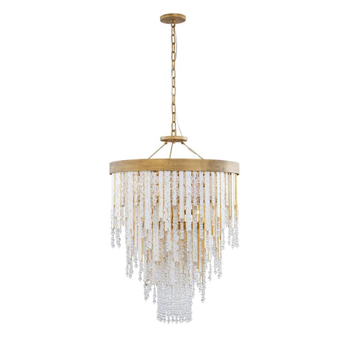 Varaluz Lafayette 7 Light Chandelier Havana Gold Model: 359C07HG