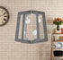 Varaluz Lofty 6 Light 2 Tier Foyer Chandelier Silverad Gray Wood in Steel Finish Model: 268F06SOG