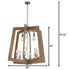 Varaluz Lofty 9 Light Chandelier Stee Wheat in Steel Finish Model: 268C09SLW
