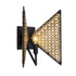Varaluz Machina 1 Light Sconce Matte Blac Sulihiya Model: 379W01MBS