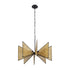 Varaluz Machina 8 Light Chandelier Matte Blac Model: 379C08MBS
