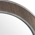 Varaluz Macie 30 in Round Wood and Metal Mirror in Farmhouse Steel Finish Model: 4DMI0120
