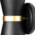 Varaluz Mad Hatter 2 Light Sconce Matte Blac Model: 390W02MBFG