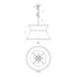 Varaluz Mad Hatter 4 Light Pendant Matte Blac Model: 390P04MBFG
