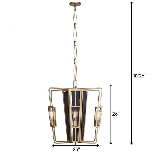 Varaluz Madeira 6 Light Chandelier in Rustic Gold Model: 294C06RG