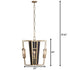 Varaluz Madeira 6 Light Chandelier in Rustic Gold Model: 294C06RG