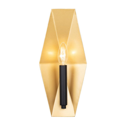 Varaluz Malone 1 Light Sconce Matte Blac French Model: 361W01MBFG