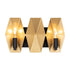 Varaluz Malone 2 Light Bath Matte Blac French Gold Model: 361B02MBFG
