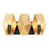 Varaluz Malone 2 Light Bath Matte Blac French Gold Model: 361B02MBFG
