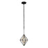 Varaluz Marcia 1 Light Mini Pendant Matte Blac Model: 353M01MBFG