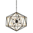Varaluz Marcia 10 Light Pendnat Matte Blac French Model: 353P10MBFG