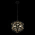 Varaluz Marcia 3 Light Orb Pendant Matte Blac Model: 353P03MBFG