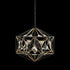 Varaluz Marcia 8 Light Orb Pendant Matte Blac Model: 353P08MBFG