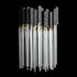 Varaluz Matrix 1 Light Sconce Matte Blac French Model: 309W01MBFG