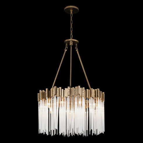 Varaluz Matrix 10 Light Pendant Havana Gold Model: 309P10HG