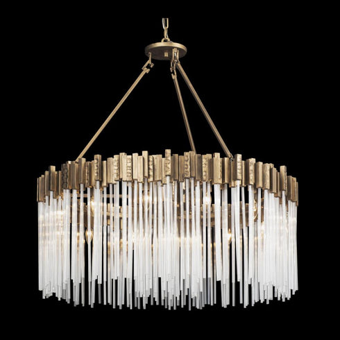 Varaluz Matrix 12 Light Pendant Havana Gold Model: 309P12HG