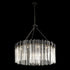 Varaluz Matrix 12 Light Pendant Matte Blac French Model: 309P12MBFG