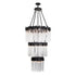 Varaluz Matrix 18 Light 3 Tier Chandelier Matte Model: 309C19MBFG