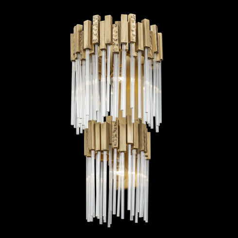 Varaluz Matrix 2 Light 2 Tier Sconce Havana Gold Model: 309W02LHG