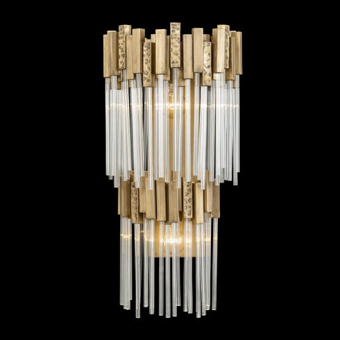 Varaluz Matrix 2 Light 2 Tier Sconce Havana Gold Model: 309W02LHG