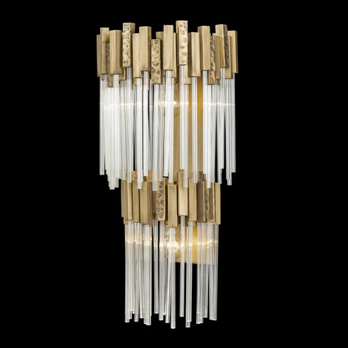 Varaluz Matrix 2 Light 2 Tier Sconce Havana Gold Model: 309W02LHG