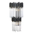 Varaluz Matrix 2 Light 2 Tier Sconce Matte Blac Model: 309W02LMBFG