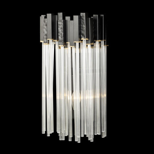 Varaluz Matrix 2 Light Sconce Matte Blac French Model: 309W02MBFG