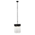 Varaluz Matrix 3 Light Pendant Matte Blac French Model: 309P03MBFG