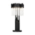 Varaluz Matrix 3 Light Table Lamp Matte Blac French Model: 309T03MBFG