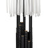 Varaluz Matrix 3 Light Table Lamp Matte Blac French Model: 309T03MBFG