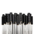 Varaluz Matrix 3 Light Table Lamp Matte Blac French Model: 309T03MBFG