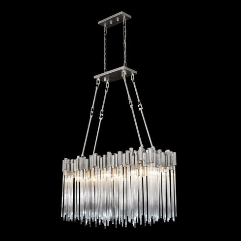 Varaluz Matrix 6 Light Linear Pendant Rainy Night Model: 309N06RN