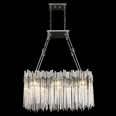 Varaluz Matrix 6 Light Linear Pendant Rainy Night Model: 309N06RN