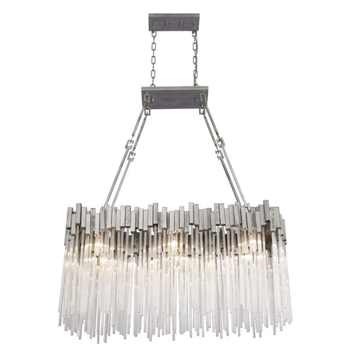Varaluz Matrix 6 Light Linear Pendant Rainy Night Model: 309N06RN