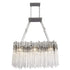 Varaluz Matrix 6 Light Linear Pendant Rainy Night Model: 309N06RN