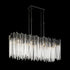 Varaluz Matrix 8 Light Linear Pendant Matte Blac Model: 309N08MBFG