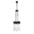 Varaluz Matrix 8 Light Linear Pendant Matte Blac Model: 309N08MBFG