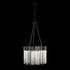 Varaluz Matrix 9 Light Pendant Matte Blac French Model: 309P09MBFG