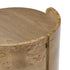 Varaluz McKinney Side Table Mushroom Oa Mappa Burl in Mushroom Oak/Mappa Burl Finish Model: 514TE20A