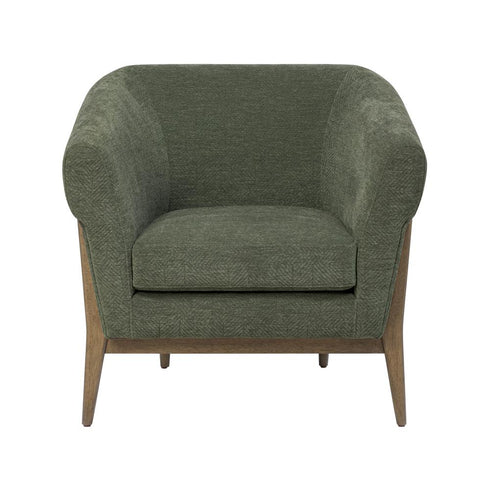 Varaluz Melrose Accent Chair Harvest Oa Green in Harvest Oak/Green Finish Model: 515CH32B